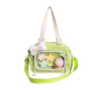Sac à bandoulière décontracté avec sangle réglable et accessoires de décoration en nylon pour étudiants, adolescents, sac à thème scolaire, Vert, One Size