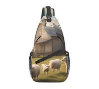 Sac à bandoulière décontracté en forme de mouton - Grande capacité - Léger et respirant - Convient pour divers lieux de plein air