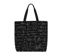 Sac à bandoulière décontracté en mathématiques, sac à main réutilisable, sac d'épicerie de voyage, fourre-tout cadeaux pour femmes