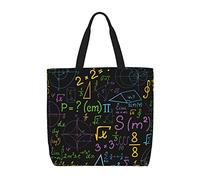 Sac à bandoulière décontracté en mathématiques, sac à main réutilisable, sac d'épicerie de voyage, fourre-tout cadeaux pour femmes