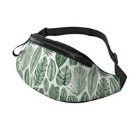 Sac à bandoulière décontracté pour Homme et Femme, idéal pour Le Sport, la Course à Pied, Les Mains Libres, la Ceinture, l'art de la Feuille Verte