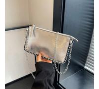 Sac à bandoulière décoré de chaîne de perles pour femmes, pour adolescentes, femmes, étudiantes, recrues et cols blancs en plein air, voyages, sorties, parfait pour le bureau Taille UniquePolyuréthane