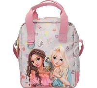 Depesche 13327 TOPModel Juicy Sac à bandoulière crème et rose, avec motif modèle, singe et motif coloré, sac à main avec sangle réglable, Rose, Mittelgroße, Décontracté