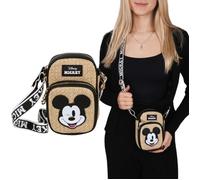 Sac à bandoulière - DISNEY - Mickey Mouse - Paille tressée - 18x7x12 cm - Femme