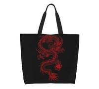 Sac À Bandoulière Dragon Pliable Sac De Voyage Décontracté Tote Bag Pour L‘École Marché Travail