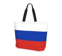 Sac à bandoulière drapeau russe. Imprimé élégant sur toute la surface pour femme, léger, grande capacité pour un usage quotidien