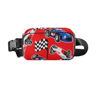 Sac à bandoulière élégant avec sangle réglable pour homme et femme Motif voitures de course Rouge/blanc/bleu, Rouge Blanc Bleu Racing Cars Rouge, Taille unique