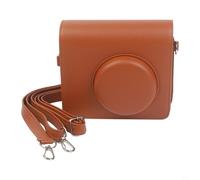 Sac à bandoulière élégant en cuir synthétique pour Kodak MS300, étui à bandoulière compact et rigide avec rembourrage de protection, pochette de rangement robuste pour photographie, voyage, noir