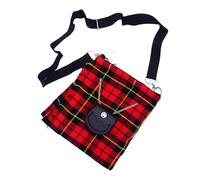 Sac à bandoulière élégant en forme de kilt écossais pour femme | Mélange parfait de tradition et de mode | Sac à main tartan pour femme, sac éponge par HoS, Wallace, 10" x 9"