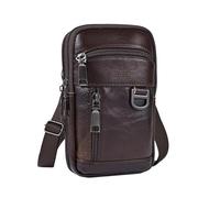 Sac à bandoulière élégant for Homme, Sac Banane rétro en Cuir imperméable, léger, for Voyage et Plein air
