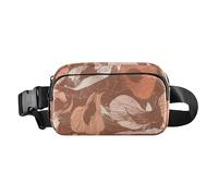 Sac à bandoulière élégant pour homme et femme avec sangle réglable pour voyage, course à pied, randonnée Orange, Orange Broken Feeling Falling Flowers, 1 size