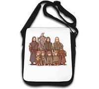 Sac à bandoulière Elf Man Nain Wizard Personnages Epic Journey Art mignon Blanc