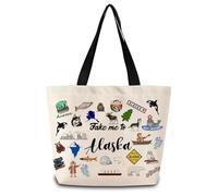 Sac À Bandoulière Emmène-Moi En Alaska Léger Sac De Shopping Imperméable Sacs Portés Épaule Pour Bureau L‘École Marché