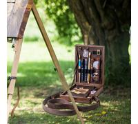 Sac À Bandoulière En Bois Style Rétro, Boîte De Rangement Pour Artistes, Styliste, Peintre, Stylo, Brosse, Outil Décoratif