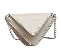Sac à bandoulière en chaîne pour femme - Sac à main en cuir | Sac fourre-tout Hobo Sling | Petit sac à main en forme de triangle | Sac à bandoulière élégant en PU pour téléphone portable, portefeuille