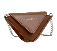 Sac à bandoulière en chaîne pour femme - Sac à main en cuir | Sac fourre-tout Hobo Sling | Petit sac à main en forme de triangle | Sac à bandoulière élégant en PU pour téléphone portable, portefeuille