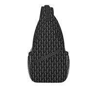 Sac à bandoulière en Corde à Motif de Sac à Dos de randonnée de Voyage, (Compatible avec Les Ciseaux de barbier Noirs)