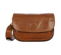 Sac à bandoulière en cuir Bric's - Modèle tobacco - Pour femme - Fermeture aimantée