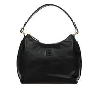 Sac à bandoulière en cuir Bric's Volterra 32 cm - Noir