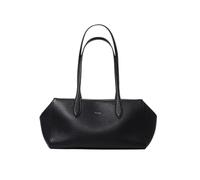 Sac à bandoulière en cuir for femmes, sac main fourre-tout décontracté sous les bras, petit de jour, bourse banlieue(Black)