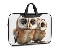 Sac à bandoulière en cuir imprimé hibou amusant pour homme et femme, sac à bandoulière pour voyage, affaires, bureau, ordinateur portable, Style noir, 37x28cm
