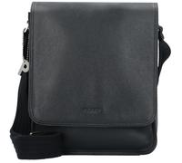 Sac à bandoulière en cuir noir PICARD Milano - 22 cm