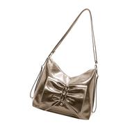 Sac à bandoulière en cuir PU à la mode pour femme, sac à dos de voyage, shopping, style coréen, sacs à main de luxe et sacs à bandoulière en cuir PU, gris, One Size