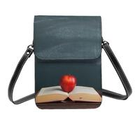 Sac à bandoulière en cuir PU avec dentelle de baseball imprimé gros plan pour téléphone portable avec sangle réglable pour femme