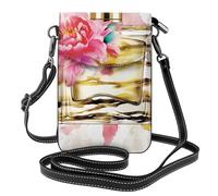 Sac à bandoulière en cuir PU avec imprimé fleurs de printemps fantaisie pour homme et femme avec bandoulière réglable, Parfum tendance, Taille unique