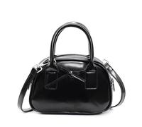 Sac à bandoulière en Cuir PU for Femme, Sac à Main Polyvalent, Grande capacité, Tendance, for Voyage, Shopping, fête(Black)