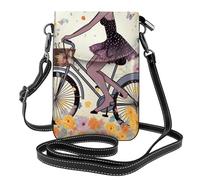 Sac à bandoulière en cuir synthétique avec imprimé chien Husky pour homme et femme avec bandoulière réglable, Vélo papillon pour fille, Taille unique