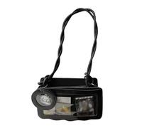 Sac à bandoulière en cuir synthétique Itabag pour femme - Tendance - Pour afficher des épingles - Jolie bandoulière en cuir synthétique - Tendance, Noir , One Size