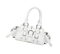 Sac à bandoulière en cuir synthétique pour femme Style punk Sac à main avec poignée supérieure Sac à main Simple Messagers pour les déplacements quotidiens des femmes Style punk Sac à main à
