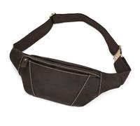 Sac à bandoulière en Cuir véritable pour Homme - Style rétro - Décontracté - Business - Petit Sac à bandoulière Vintage - 1034 Marron foncé