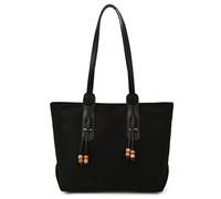 Sac à bandoulière en faux suède, sac à main Vintage, fourre-tout de capacité, porte-documents (noir)