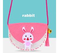 Sac À Bandoulière En Feutre Pour Petits Enfants,Analyste Artisanaux Faits À La Main,Non Tissé,Tissage,Jouets Éducatifs,Aide Montessori,Cadeau - Type Rabbit