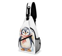 Sac à bandoulière en forme d'animal de dessin animé mignon, sac à dos à bandoulière, sac de poitrine décontracté, sac banane mignon de dessin animé, 20,3 x 10,2 x 38,1 cm, Adorable animal de dessin