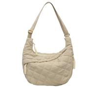 Sac à bandoulière en forme de croissant en nylon pour femme - Sac à main fourre-tout décontracté - Sac à main à raviolis pour l'extérieur et les voyages, C-beige., Medium