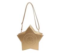 Sac à bandoulière en forme d'étoile pour femme avec sangle réglable, sac à main léger et portable avec plusieurs poches pour cadeaux, déplacements, vie quotidienne, loisirs, adapté, or, 29*25*8cm