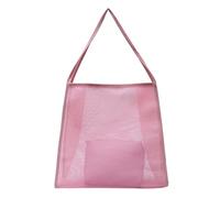 Sac à bandoulière en maille 2 pièces/ensemble, pochette PU décontractée, | Sac de plage à grande capacité, pochette en maille ajourée, portable, décontracté, parfait pour les vacances et le w nd,