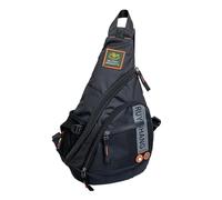 Sac à bandoulière en nylon de grande capacité pour homme, Noir