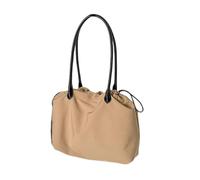 Sac à bandoulière en nylon léger pour femme avec cordon de serrage pour les trajets quotidiens ou le shopping décontracté pour adulte, kaki, One Size
