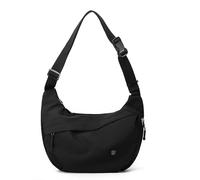 Sac à bandoulière en nylon pour femme, décontracté, moyen et léger, avec sangle réglable, noir, M