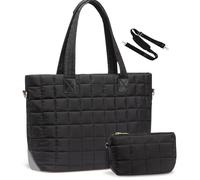Sac à bandoulière en nylon pour un accès facile au matériel de travail et d'étude, sac à main matelassé adapté pour les étudiants et les étudiants professionnels, sac à livres, Noir , One Size