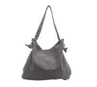 Sac à bandoulière en nylon unique avec poignée supérieure - Sac spacieux pour les femmes modernes à la recherche de fonctionnalités et de styles - Sac tendance pratique, gris, One Size