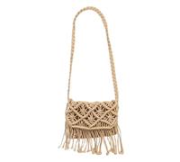 Sac à bandoulière en paille - Sac à main élégant pour femme, sac à main chic fait à la main, sac d'été léger, sac décontracté tissé durable | Porte-paille tendance avec pampilles et capacité