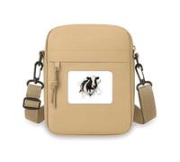 Sac à bandoulière en papier avec motif animal endommagé, style art déco, pour téléphone portable, sac à main, mini sac à bandoulière