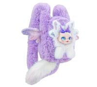 Sac à bandoulière en peluche, sac de téléphone mignon | Sac de voyage mignon Sac de poupée en peluche en forme de dessin animé,Sac à bandoulière violet Sac à bandoulière Animation Périphériques