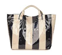 Sac à bandoulière en PVC All-Match Sac à main de capacité (noir)