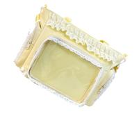 Sac à bandoulière en PVC transparent avec plusieurs poches, léger sous les bras pour un usage quotidien, jaune